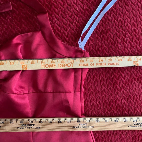 David's Bridal Halter Strap Full Length Formal Dress Women’s size 16 - Picture 3 of 14